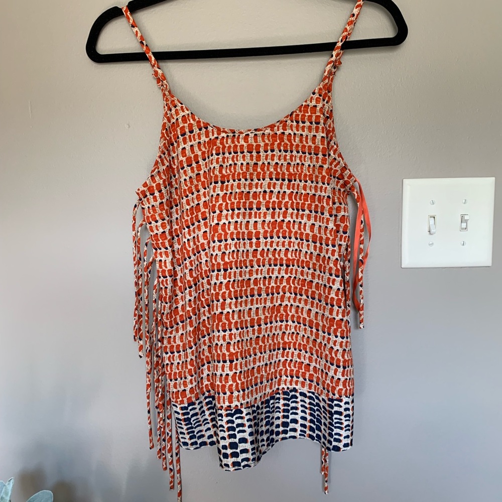 Style Loft Tank Top with Fringe - Small